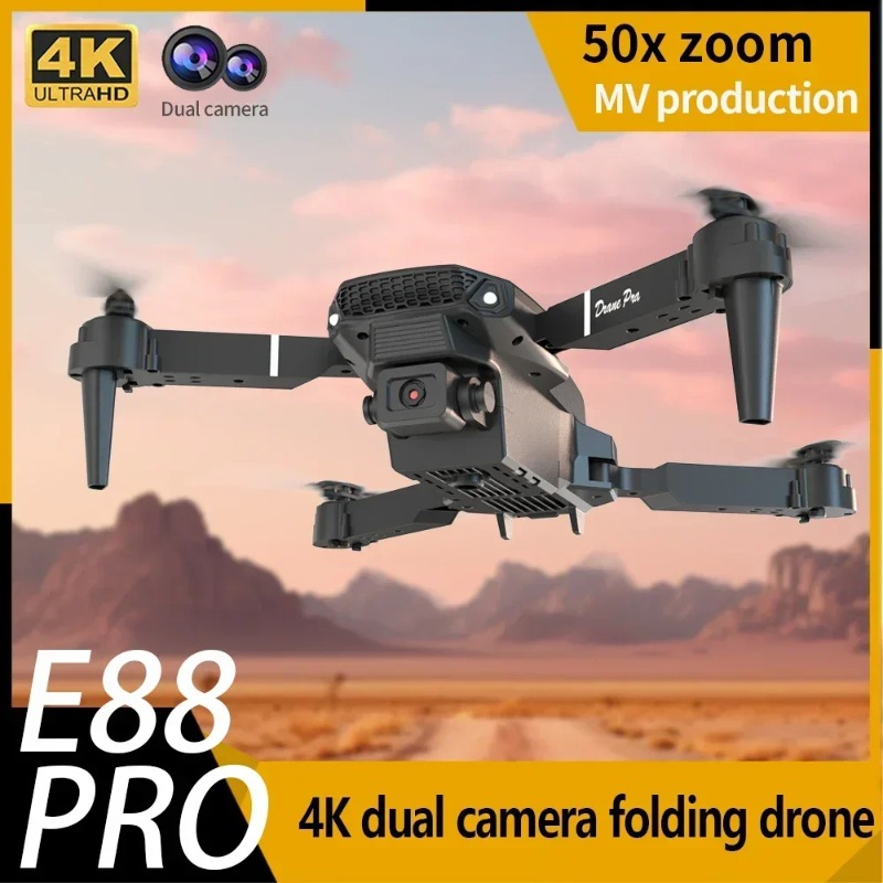 Drone Kit Tricopter - E88 มินิโดรน 4K HD กล้อง WiFi