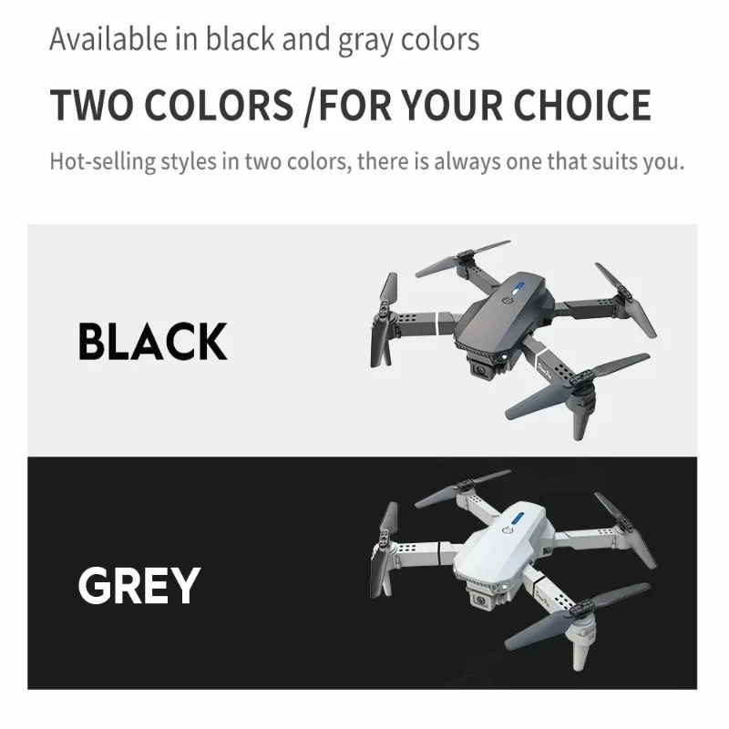 E88 มินิโดรน 4K HD กล้อง WiFi  - Drone Kit Tricopter บทวิจารณ์และราคา