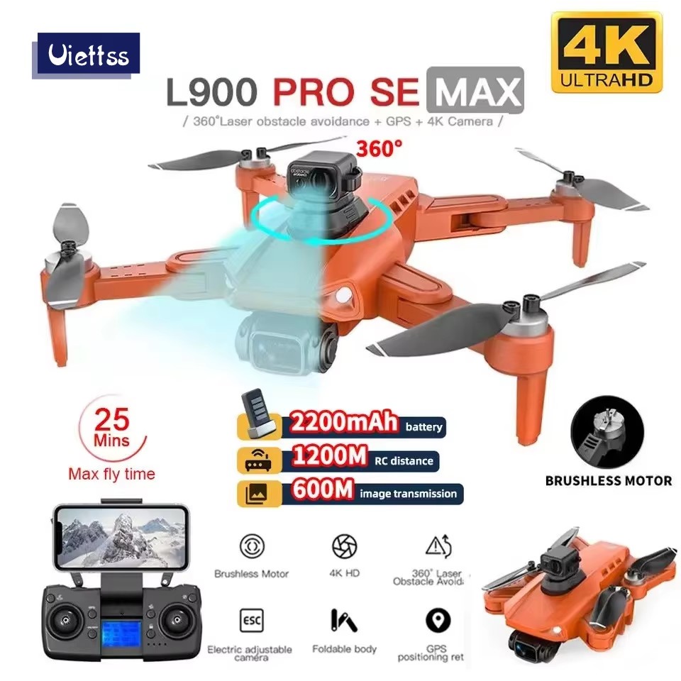 L900โดรน4K แบบมืออาชีพพร้อมกล้ - Drone Kit Vtol บทวิจารณ์และราคา
