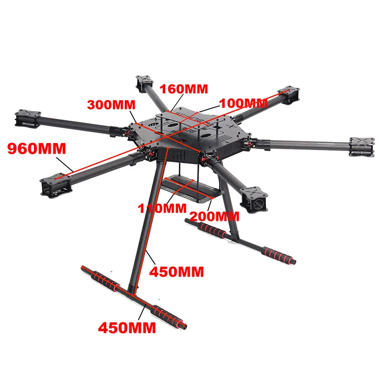 ZD850 ZD960 ชุดโครงเฮกซาโรเตอร - Drone Kit Heavy Lift บทวิจารณ์และราคา